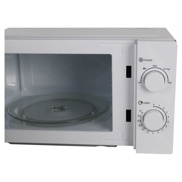 Altimo 700W 20L White Microwave Oven, 5 Cooking Power Levels, Quick Defrost Function, Manual Kitchen Timer MMW701W