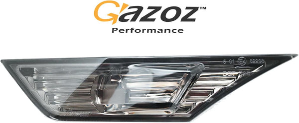 GAZOZ PERFORMANCE Smoke Front Bumper Reflector Side Marker Light Lamps compatible with 16-19 Civic X