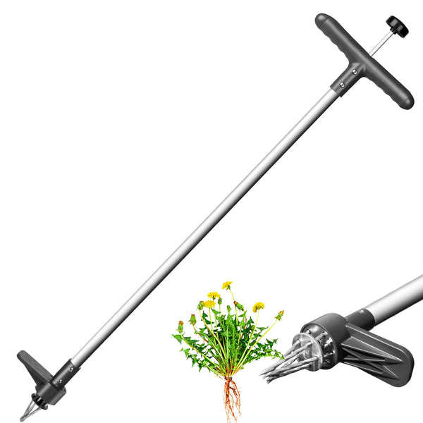 Walensee Upgraded Weed Puller, Stand Up Weeder Hand Tool, Long Handle Garden Weeding Tool with 5 Claws, Hound Weed Puller for Dandelion, Standup Weed