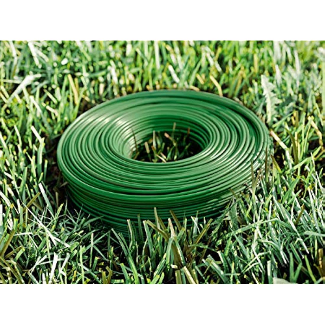 MOWHOUSE Robotic Lawnmower Boundary Cable Wire - - DIY Garden Improvement Tools - Box with Roll Off Aid - 1640.42 Ft. (500 Meters), 2.7mm Diameter - Green