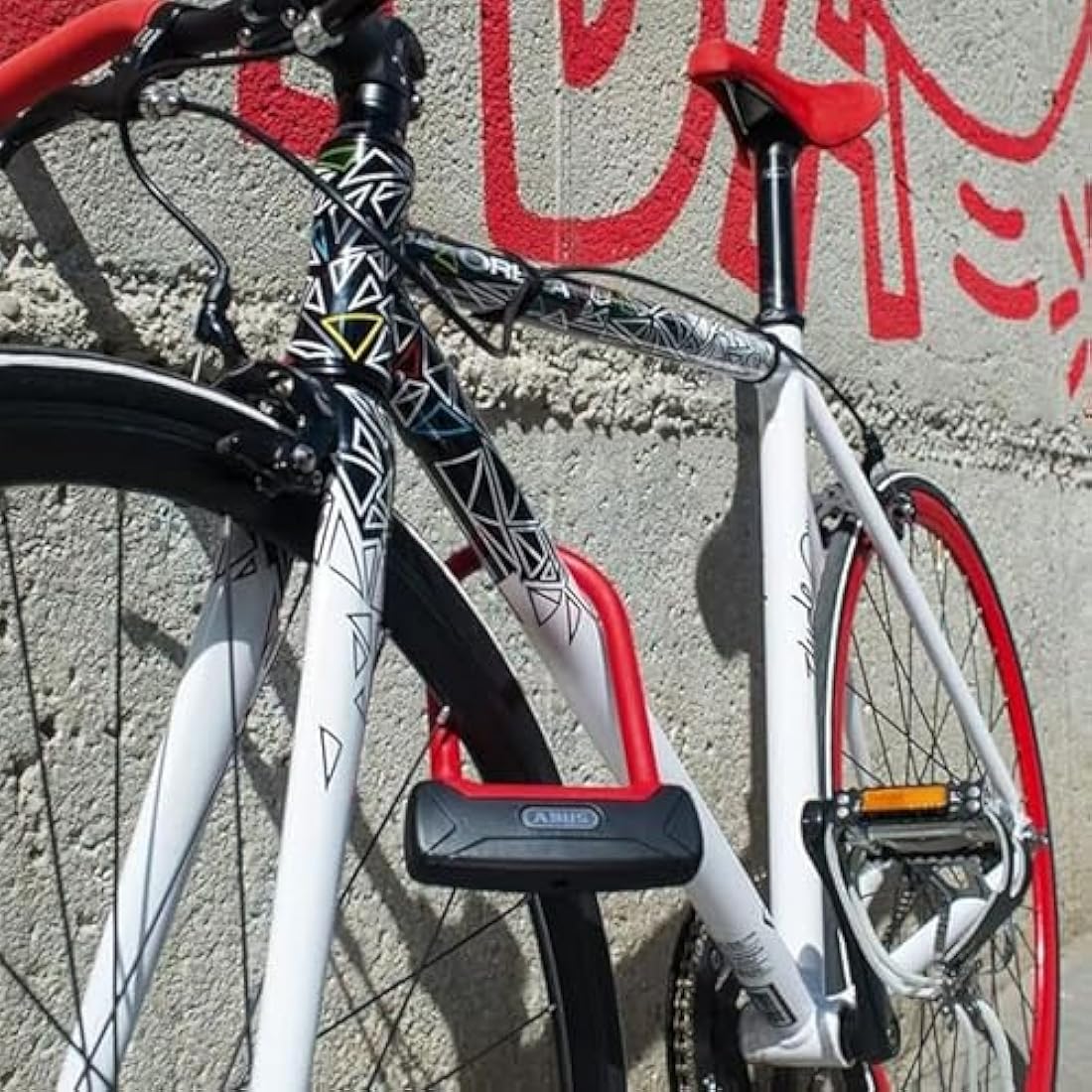 ABUS U-lock Granit Plus 640/135HB230 + TexKF bracket - Extra light bike lock with round shackle - security level 12 - Black