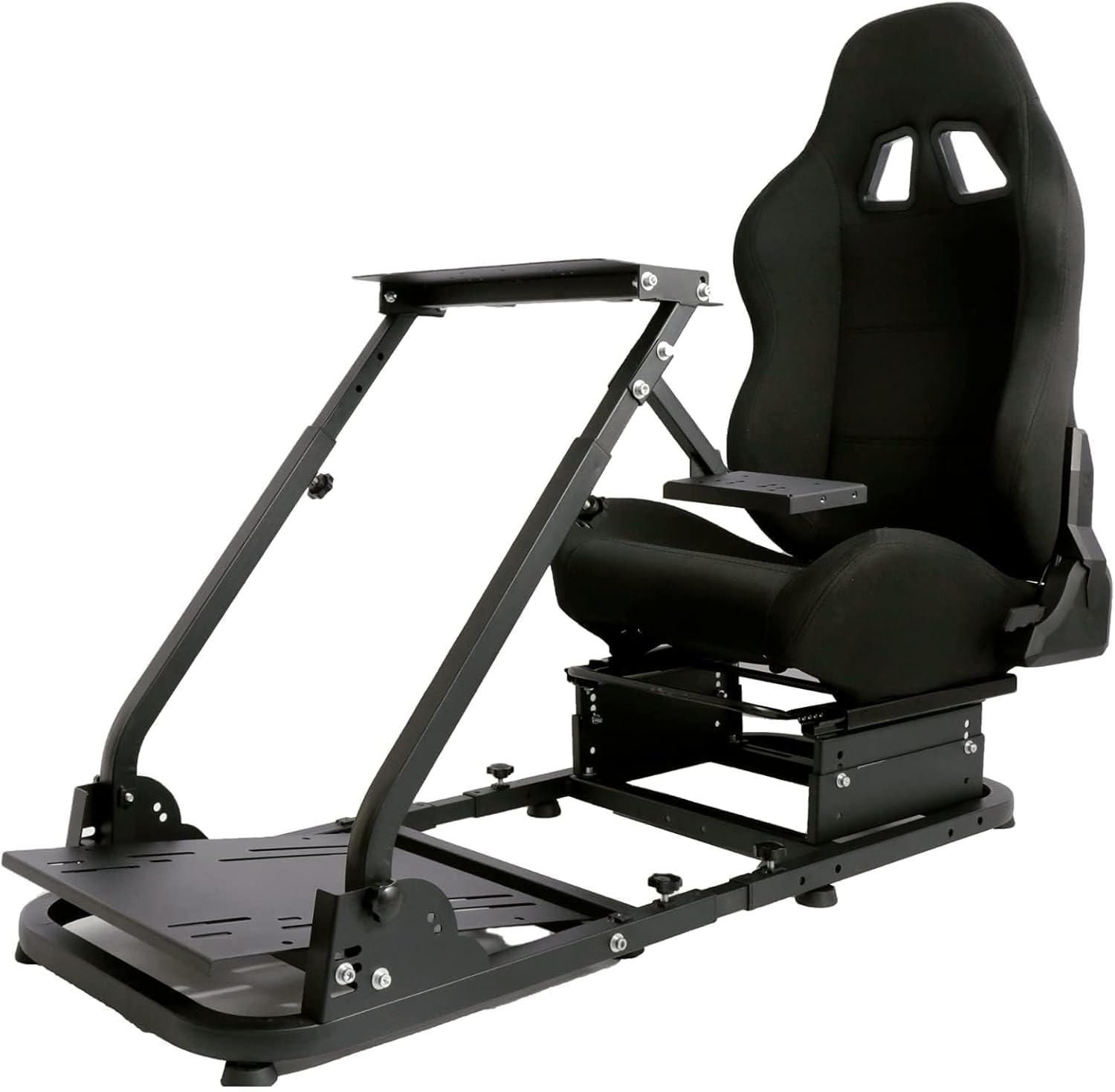 Anman Racing Wheel Stand, Adjustable Racing Simulator Cockpit,Driving Simulator Seat fit for G25 G27 G29 G920 NOT Include Wheel Shifter Pedals