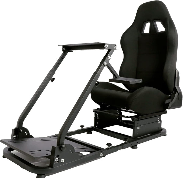 Anman Racing Wheel Stand, Adjustable Racing Simulator Cockpit,Driving Simulator Seat fit for G25 G27 G29 G920 NOT Include Wheel Shifter Pedals