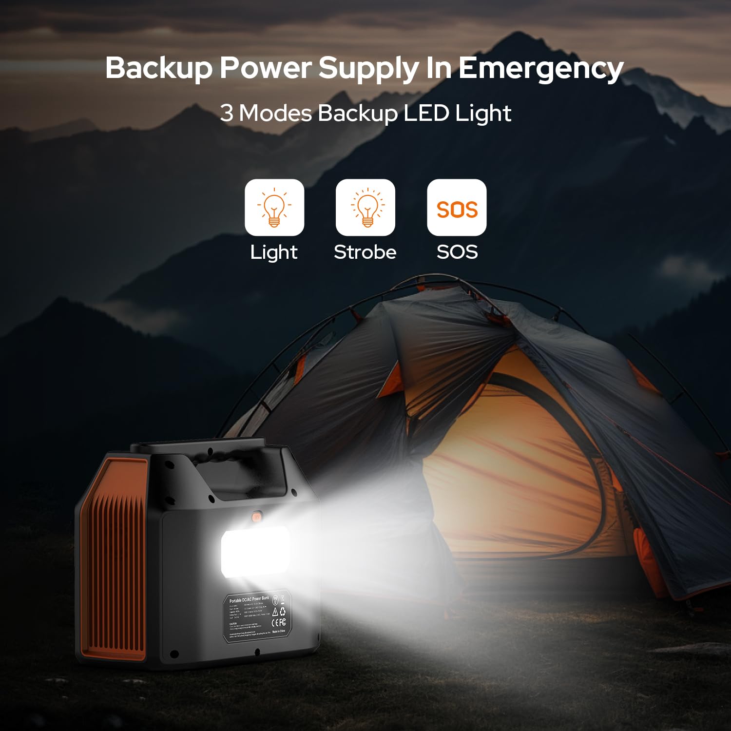 SinKeu Portable Power Station,27000mAh/99Wh Solar Generator with 230V/150W AC Outlet for Camping Emergency Outdoor Adventure Picnic Fishing Travel Party RV Trip(Solar Panel Not Included)