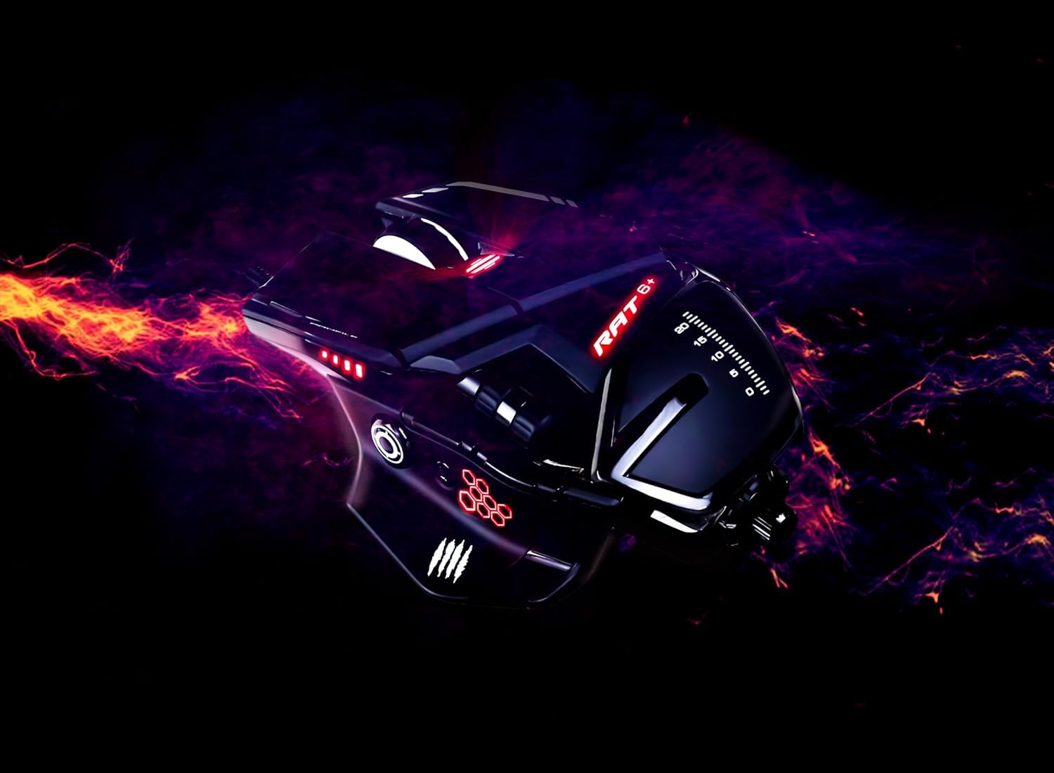 MAD CATZ R.A.T. 8+ Gaming Mouse (USB/Black/16000dpi/11 Buttons) - MR05DCINBL000-0