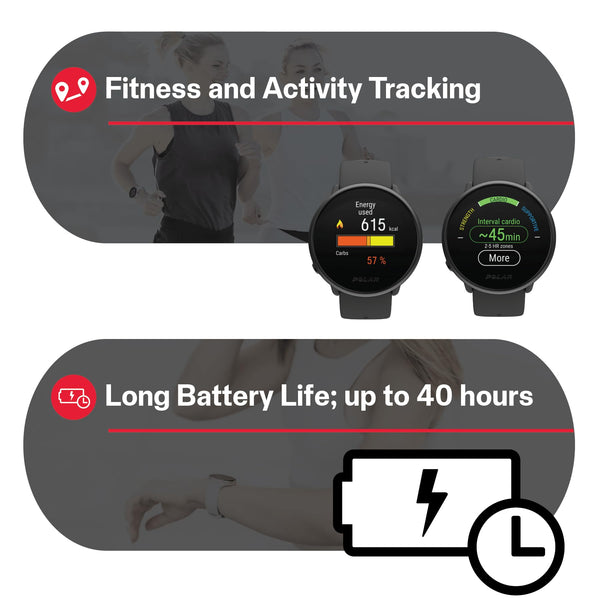 Polar Ignite 2 - GPS Fitness watch for women - Sports Men - Heart Rate Monitor, Activity Tracker Fitness, Workout, Health Recovery, Sleep Tracker - Calorie & Step Counter