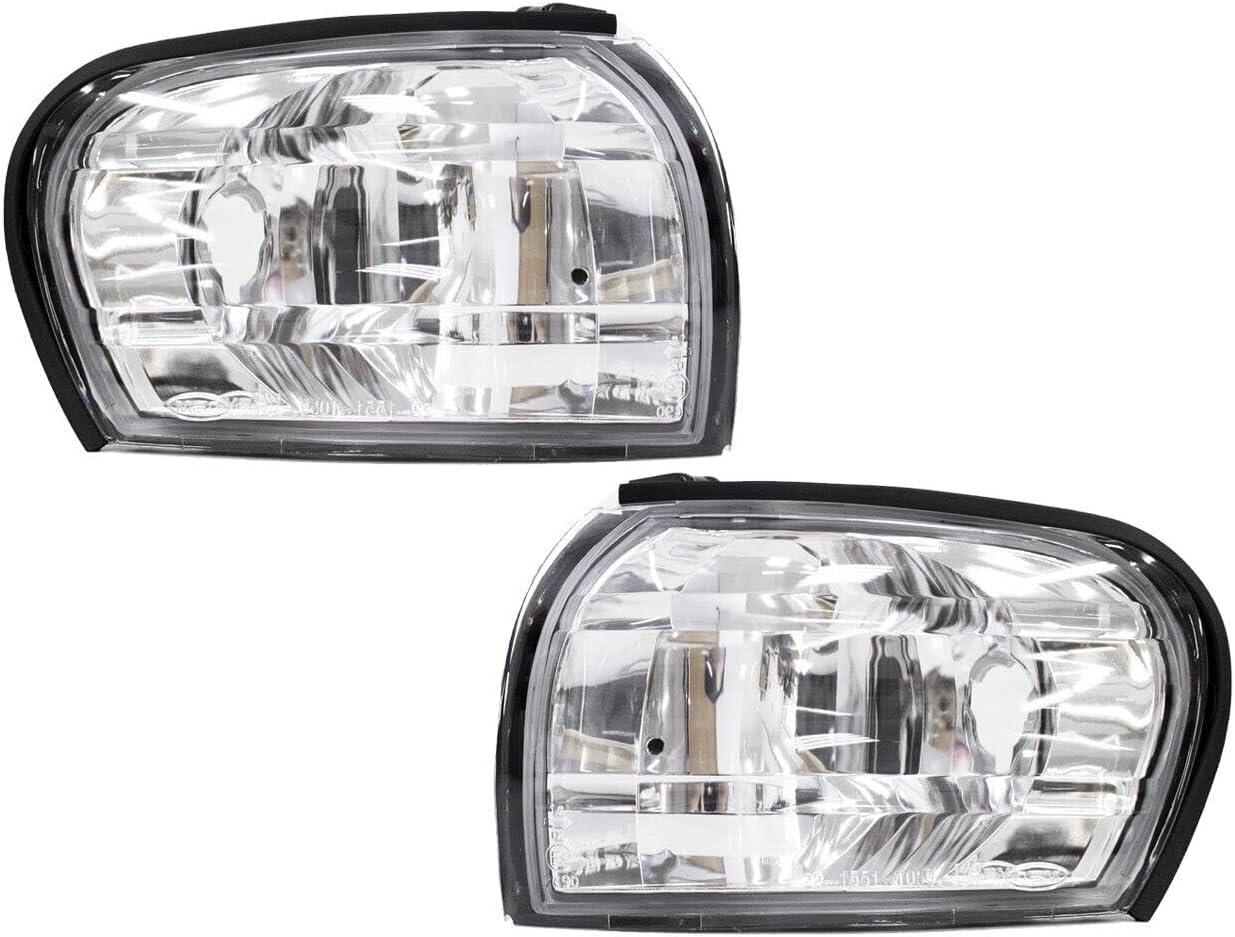 GAZOZ PERFORMANCE Exterior Acceossires - Crystal Clear Corner Lights Lamps W/E-Mark Compatible with impreza GC8 CC8A 1992-2000 (Without Bulbs)