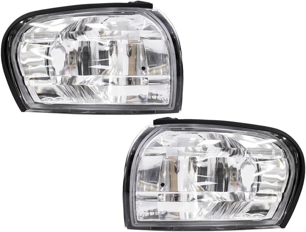 GAZOZ PERFORMANCE Exterior Acceossires - Crystal Clear Corner Lights Lamps W/E-Mark Compatible with impreza GC8 CC8A 1992-2000 (Without Bulbs)