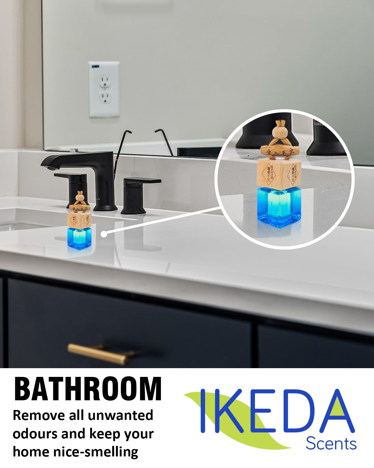 Car Air Fresheners for Men | Air Fresheners with Odour Eliminator Technology | Long Lasting Fragrance Car Accessories for Men | Strong Scents Perfume Diffusers (10ml Dark Night)