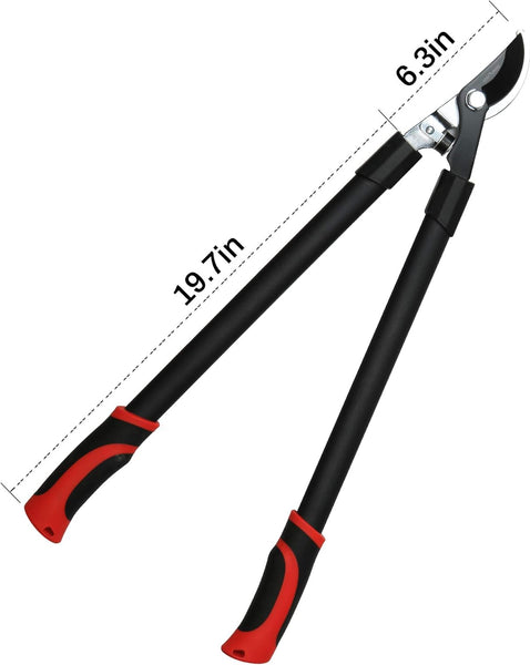 FLORA GUARD 26 Inch Garden Lopper - Heavy Duty Branch Lopper, Pruner Bypass loppers and Tree Trimmer with 1.25 Inch Cutting Capacity