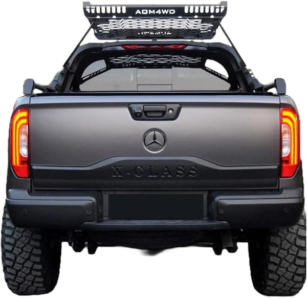 Oneway Tailgate Cover compatible with Mercedes X-Class W470 2017- - Version 2 - Matt black
