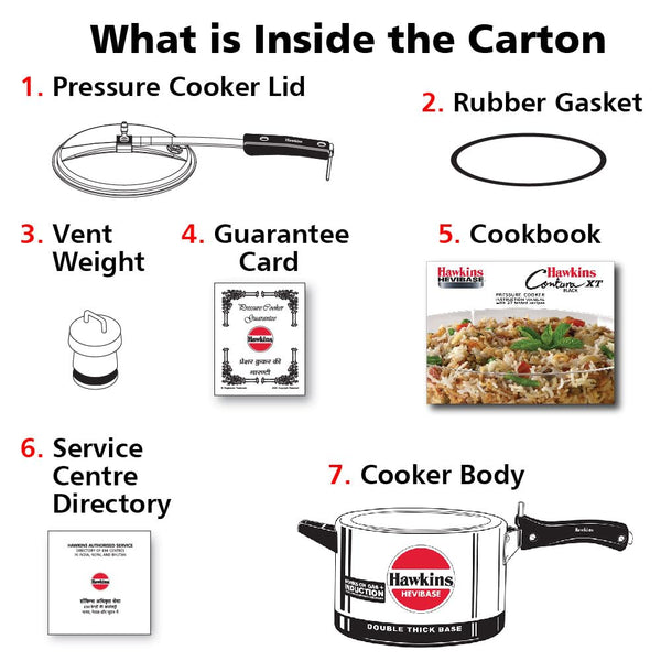 Hawkins Hevibase Hawkins H56 Hevibase Induction Compatible Aluminum Pressure Cooker, 5-Liter, Silver, 5-Litre