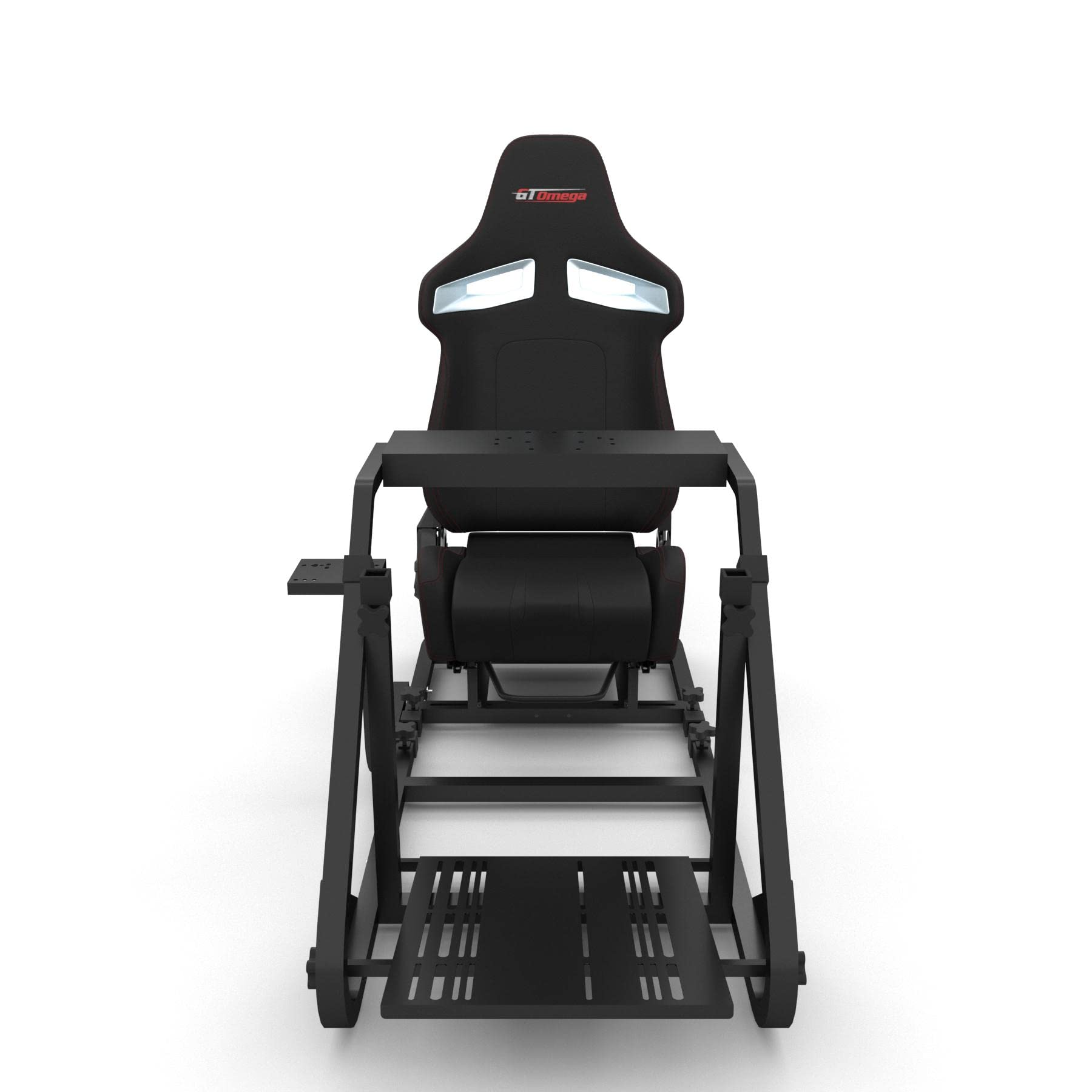 GT Omega ART Racing Simulator Cockpit RS9 Gaming Console Seat for Thrustmaster T300RS Steering Wheel Pedals & TH8A, TH8RS Shifter TX Ferrari 458 Italia PS4 Xbox, with Stand & Reclinable Chair Rails