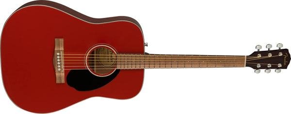 Fender CD-60 Dreadnought V3 DS Acoustic Guitar in Black with Walnut Fretboard, Great for Beginners, Comes with Free Virtual Lessons