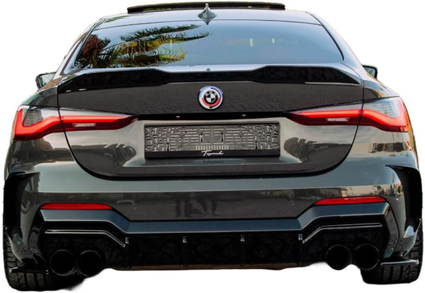 Oneway Rear Side Diffusors compatible with BMW 4-Series G22/G23 Coupe/Convertible M-Pack/M440i 2020-2024 & Facelift 2024- - Gloss black