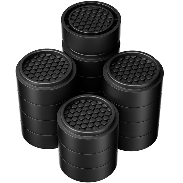 RCHYFEED 16 Pack Adjustable Furniture Risers 1 inch Round, Bed Risers Heavy Duty Anti Slip Rubber, Stackable Washing Machine Riser Creates an
