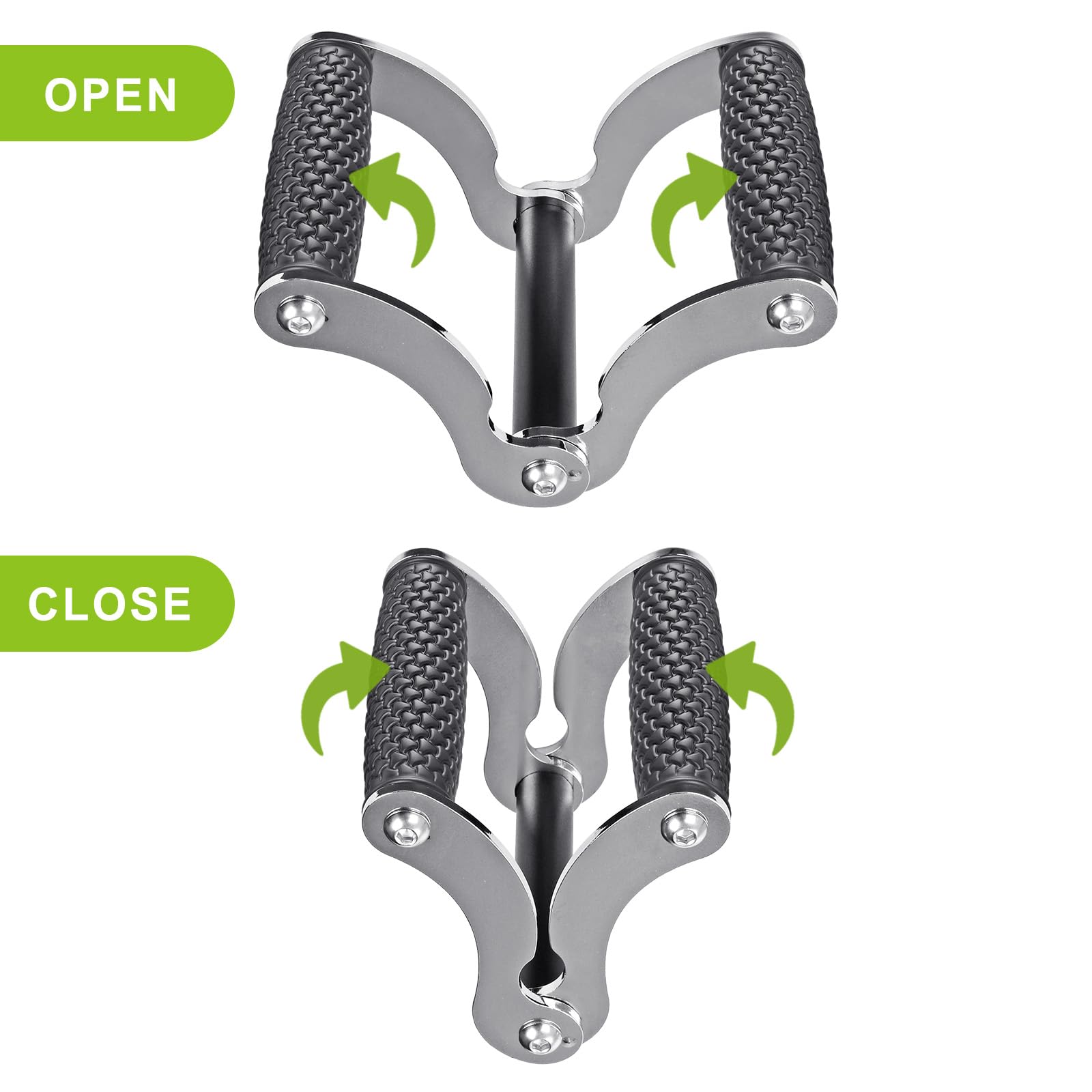 SELEWARE V Bar Landmine Handle Attachment, Solid Landmine Double D Handle, T Row Attachment with Non-Slip Rubber Grip, Fits Olympic Barbell Bars