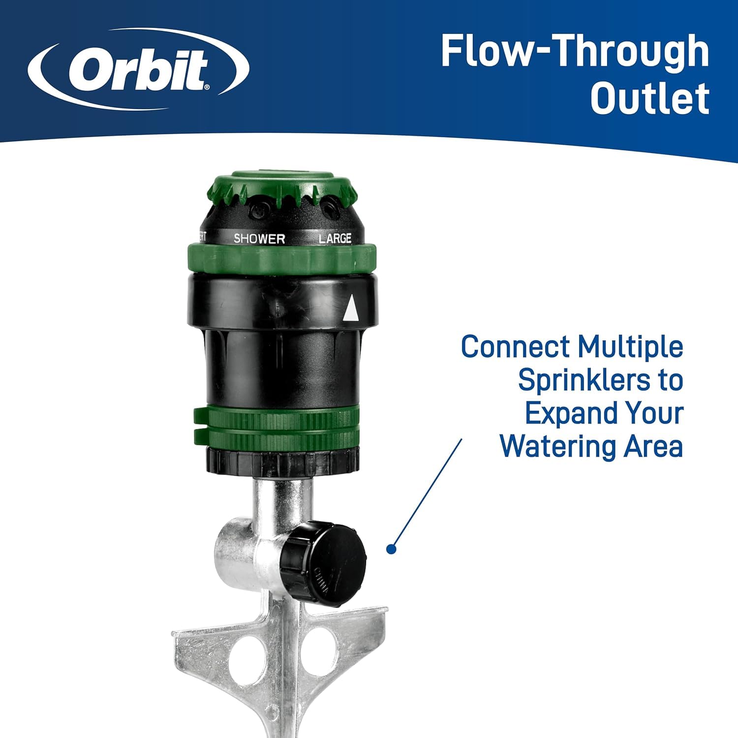 2-Pack Orbit 58573N H2O-6 Gear Drive Sprinkler - Versatile Gear Drive for Efficient Lawn Watering