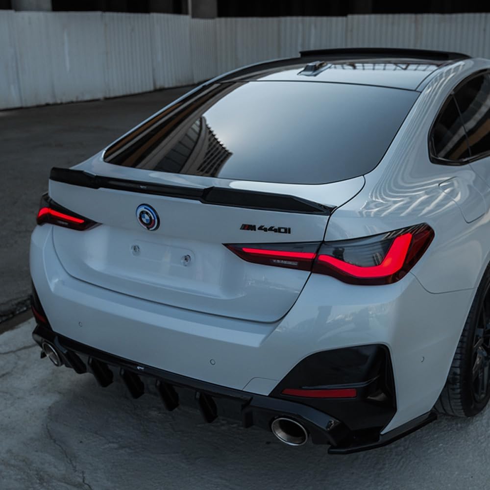 Oneway Rear Side Diffusors compatible with BMW 4-Series G26 M-Pack/M440i 2021- - Gloss black