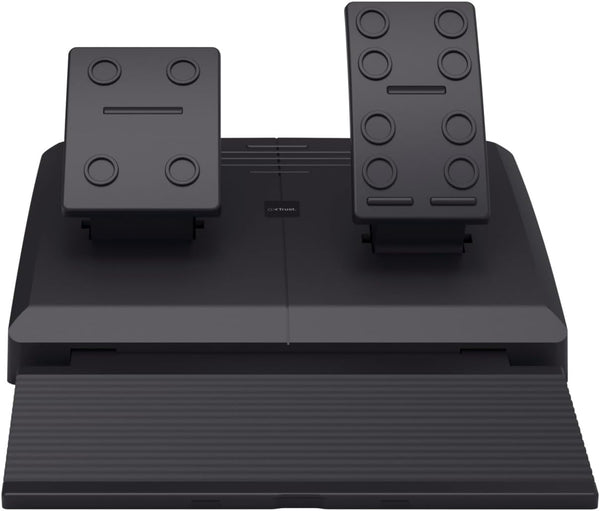 Trust GXT 289 Steering Wheel for Gaming PC, Xbox Series X/S, PS4, Nintendo Switch, Racing Wheel with Pedals, Paddle Shifters, Gear Stick, Vibration Feedback, for Farming Simulator / F1 / Gran Turismo