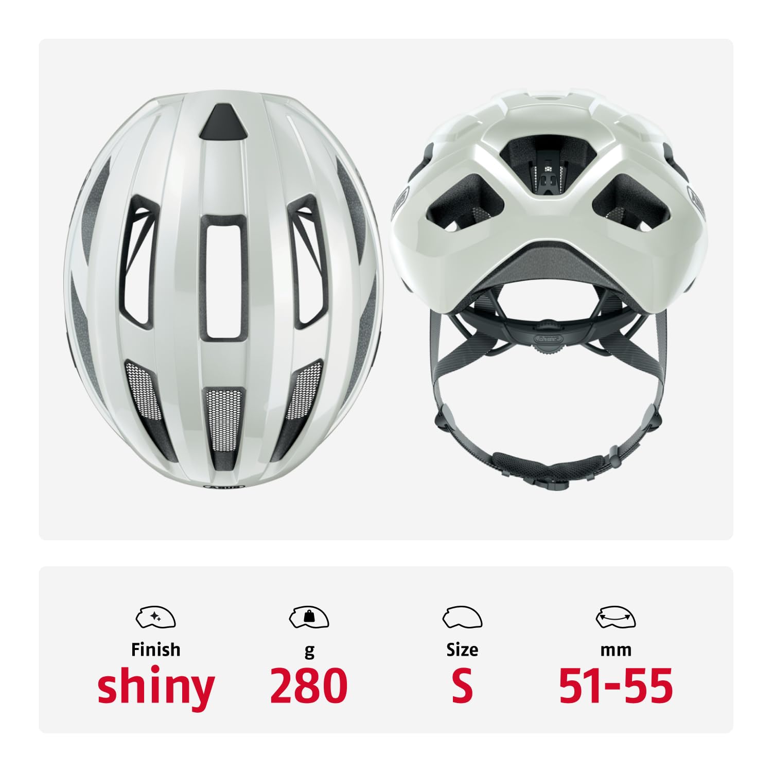 ABUS Macator Racing Bike Helmet - Sporty Bicycle Helmet for Beginners - for Women and Men