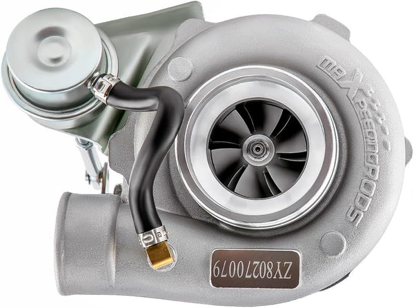 maXpeedingrods GT25 GT28 GT2871 Upgrade Turbo Charger 350BHP+ Boost 0.64 A/R, GT2860 SR20 CA18DET 5-Bolt Flange Universal Turbocharger for 1.5L-2.0L Engine Water + Oil Cooled Turbo W/Gaskets