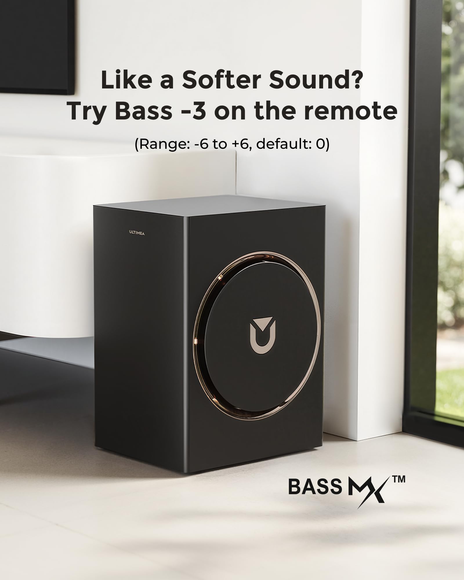 ULTIMEA 4.1ch Sound Bar for Smart TV with Subwoofer, App, Peak Power 200W, 2-in-1 Detachable Bluetooth 5.3 Soundbar, Bass Adjustable, 3 EQ Modes TV Sound Bar, ARC/Optical/Aux, Apollo S50 2025 Version