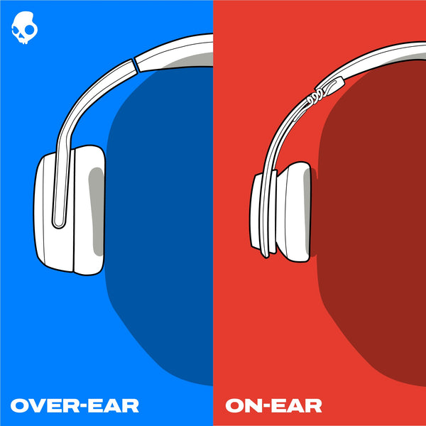 Skullcandy Icon ANC Wireless On-Ear Bluetooth Headphones, Active Noise Cancelling, 60 Hours Battery, Sweat Water Resistant, Foldable Durable Travel Ready, Microphone for iPhone Android - True Black