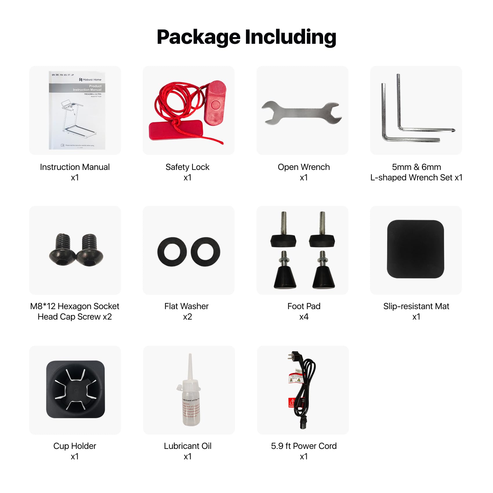 Mobvoi Home Smart AI Treadmill Ultra 6% Incline 3 in 1 Walking Pad Treadmills for Home Office TicSports APP 2.5HP Running Treadmill Handrail Holder for Cup Phone Laptop Speaker 12KMH 120KG