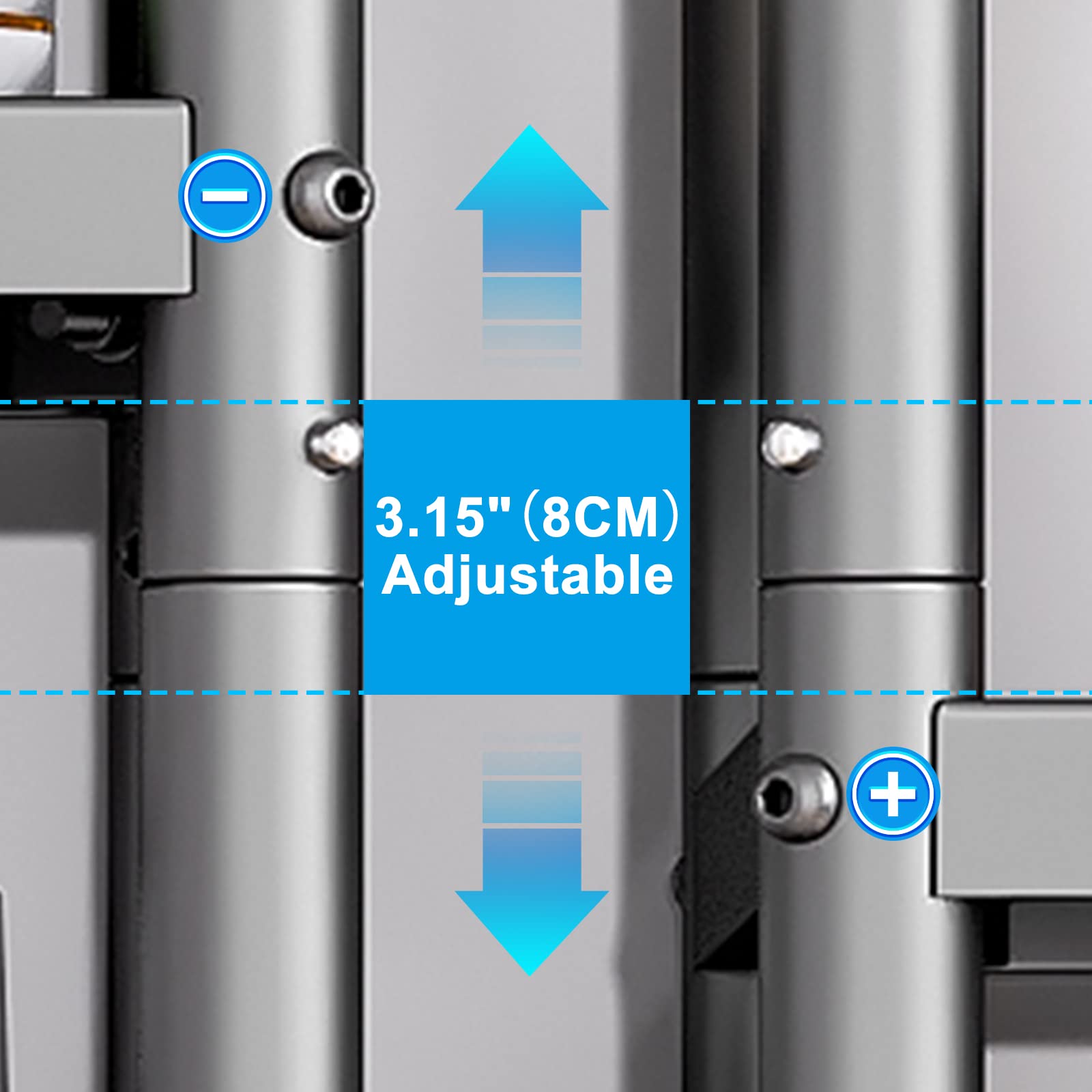 SAYZH Shelving Unit, 5 Tier Standing Heavy Duty Metal Shelving Unit Rack, Multifunctional Narrow Storage Trolley with Wheels and Anti-slip Feet for