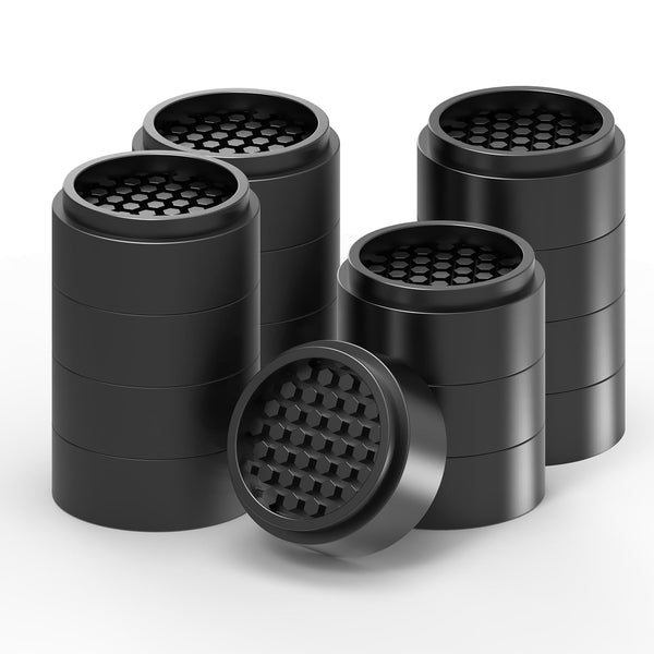 Ezprotekt 16Pack Adjustable Furniture Risers, 1 Inch Washing Machine Riser Stackable Round Bed Risers Creates an Additional 1", 2", or 3" of Height