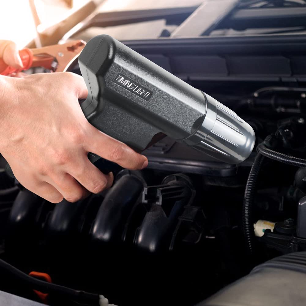 VKALTUL Timing Light,12V Strobe Timing Light Gun,Automotive Ignition Engine Timing Light for Cars Motorcycle Automotive