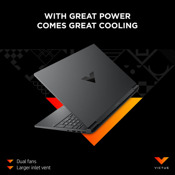 HP Victus 15.6" Gaming Laptop, AMD Ryzen 5-8645HS, 8 GB RAM, 512 GB SSD, NVIDIA GeForce RTX 2050 Graphics, FHD IPS Display, Up to 6 hrs 15 battery, Win 11, Mica Silver, 15-fb2002sa