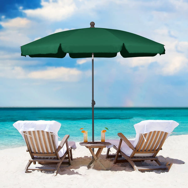 Sekey 2m Garden Parasol with Umbrella Cover - Adjustable and Portable Patio Umbrella for Beach, Garden, Pool, and Patio - UPF 50+ Sun Protection