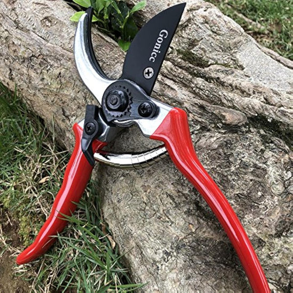 gonicc 8" Professional Secateurs Sharp Bypass Pruning Shears (GPPS-1002), Tree Trimmers Secateurs,Hand Pruner, Garden Pruner, Gardening Scissors, Bonsai Tools