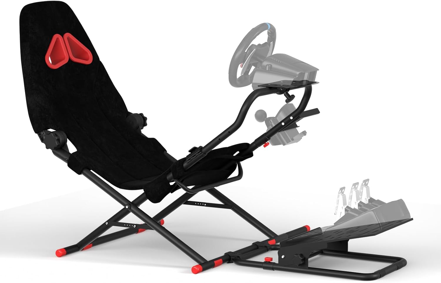 DIWANGUS UK Racing Simulator Cockpit with Seat,Sim Racing Cockpit Multi-function Adjustable, 350lb Load Capacity, Fit for Logitech G29 G920 G923 Thrustmaster T300 T248, Without Wheel, Shifter