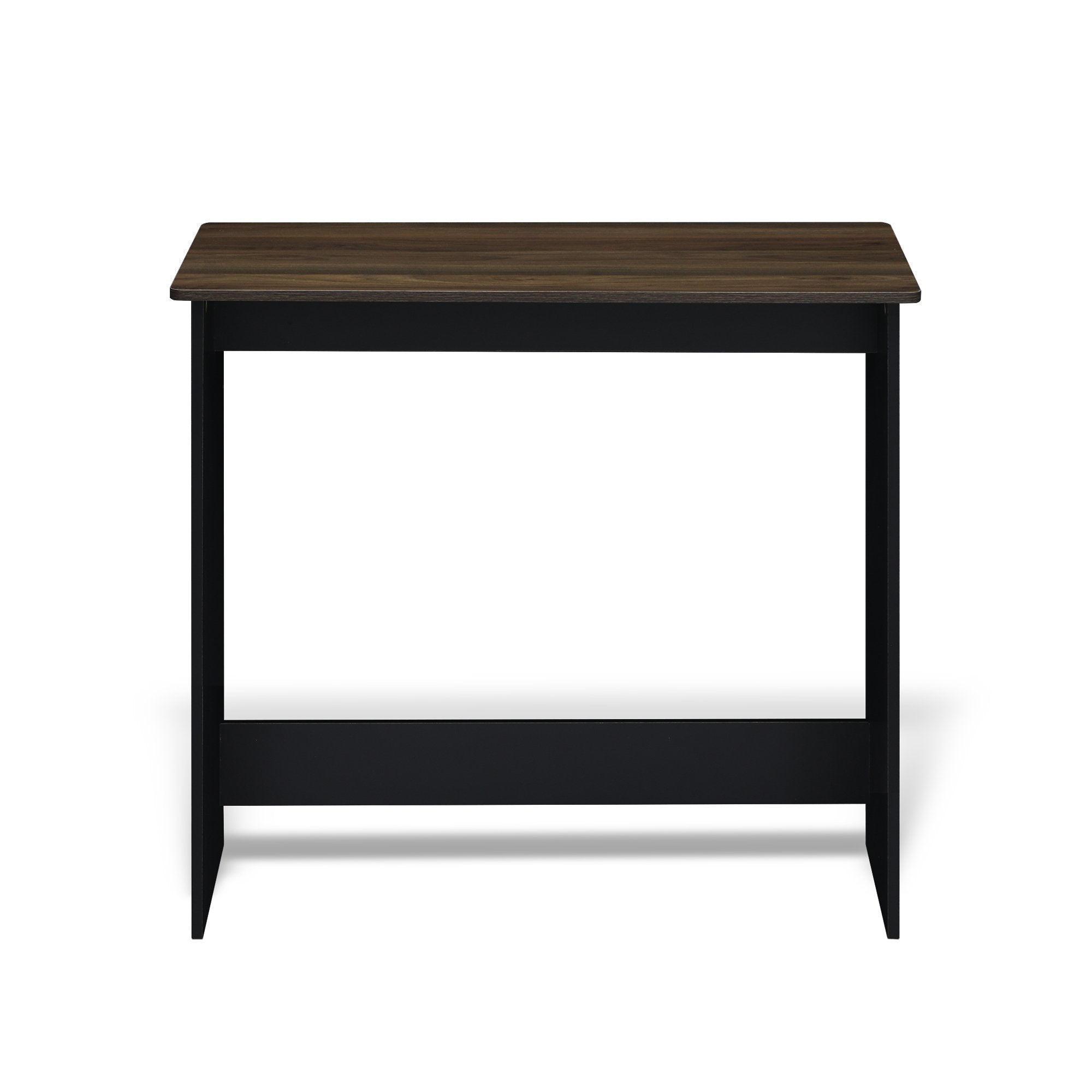 Furinno Simplistic Computer Desk, Study Desk, Writing Desk, Columbia Walnut/Black, 80 (W) x 75.7 (H) x 39.4 (D) cm