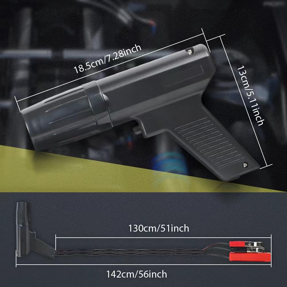 VKALTUL Timing Light,12V Strobe Timing Light Gun,Automotive Ignition Engine Timing Light for Cars Motorcycle Automotive