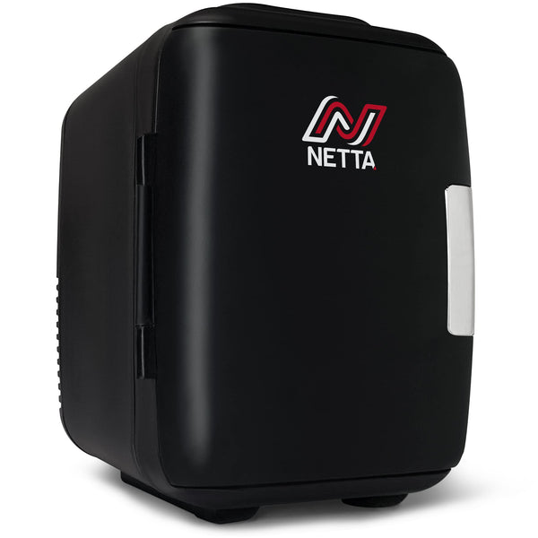 NETTA 5L Mini Fridge - Portable Small Fridge for Drinks, Snacks, Skincare - For Bedroom, Student Dormitory, Office With Cooling And Warming Function - AC/DC Portable – Black