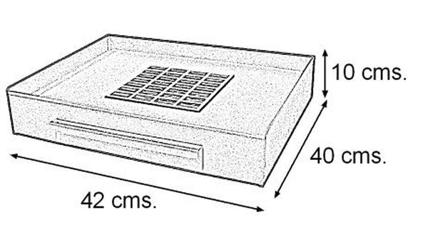 IMEX EL ZORRO 71412 ? Barbecue Drawer 42 x 40 x 10 cm