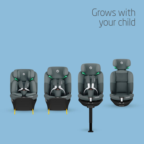 Maxi-Cosi Emerald S i-Size, 360 Swivel Car Seat, 0-12 Years 40-150cm, Multi-Age Baby Car Seat, Isofix 0-36 kg car seat, Rearfacing, 4 Recline Positions, G-Cell Side Impact Protection, Tonal Graphite