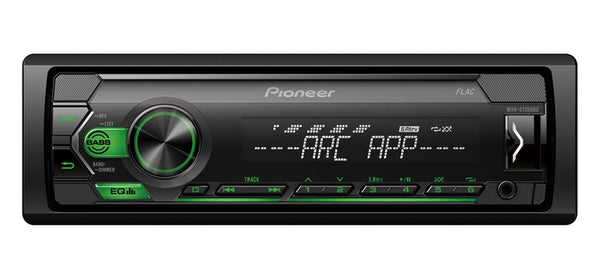Pioneer MVH-S220DAB 1-DIN receiver with DAB/DAB+, Red illumination, USB and compatible with Apple and Android devices.