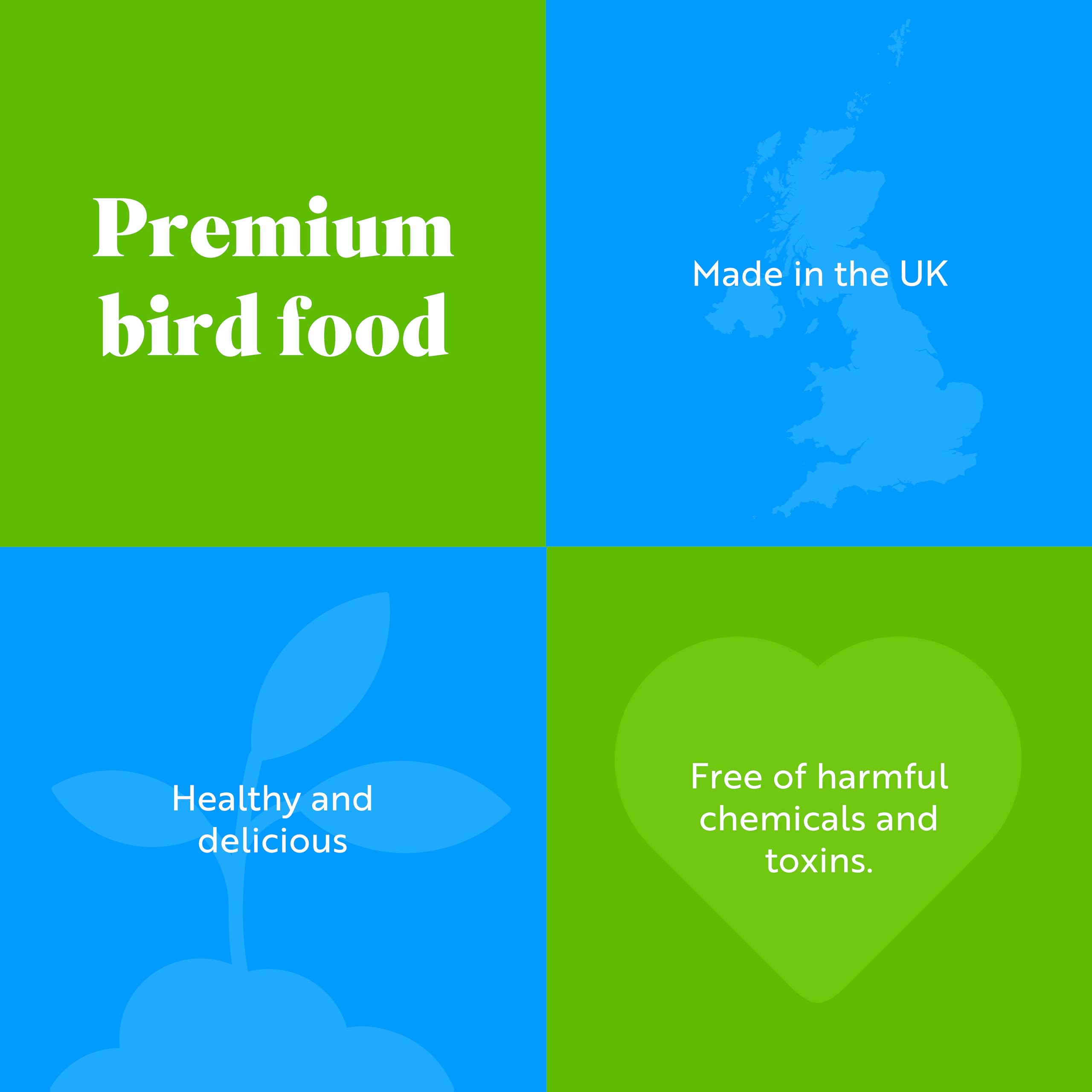 RSPB - Peanuts for Wild Birds, Wild Bird Food for Small Birds, High Energy Food, Rich in Protein and Fat, Free from Aflatoxin, Made in the UK,