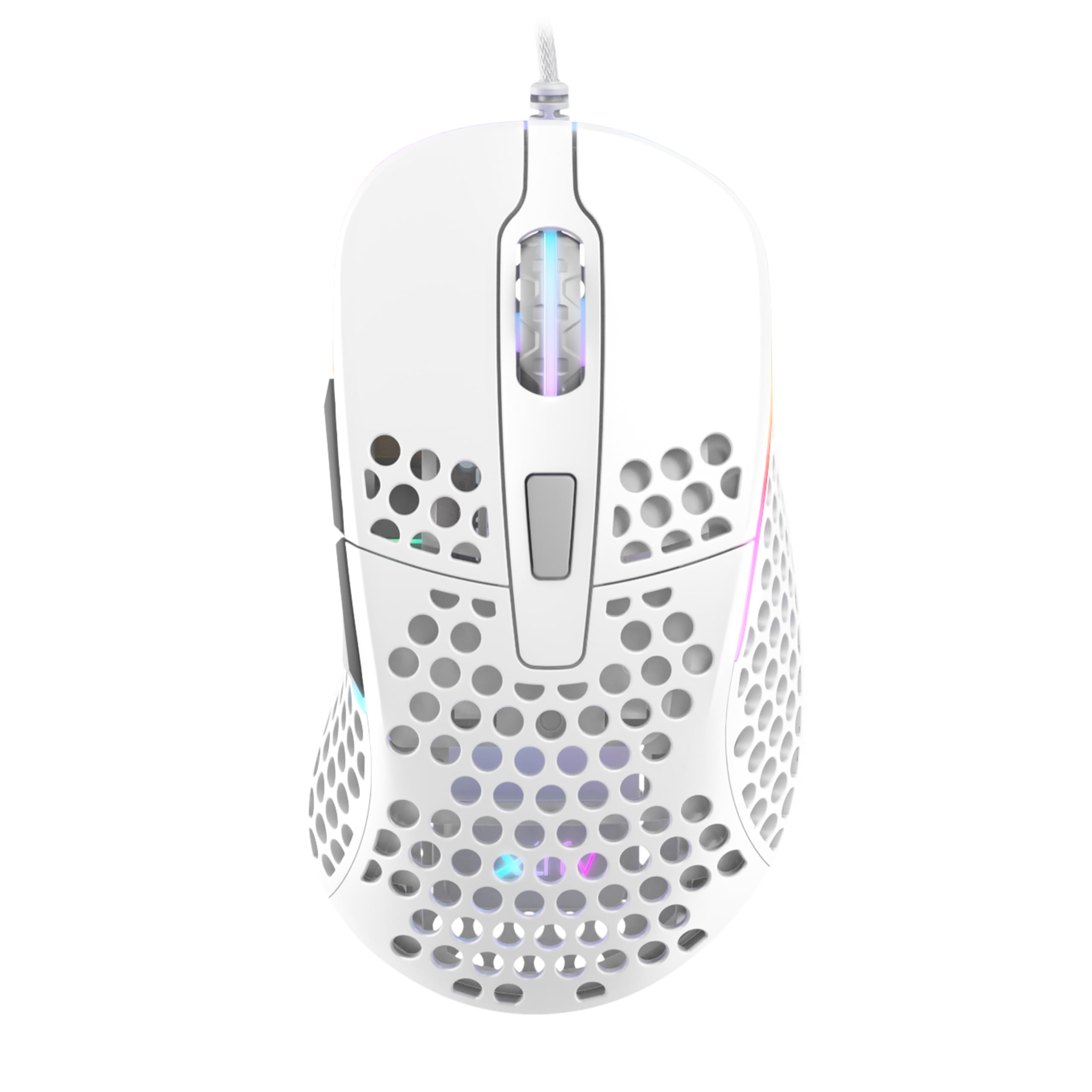 Xtrfy M4 RGB, Ultra-Light Wired Gaming Mouse, Ergonomic Design for Right-Handers, Pixart 3389 Sensor, Adjustable RGB Lighting, Pink Edition