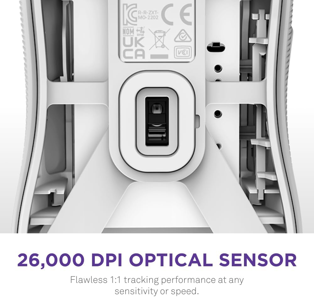 NZXT Lift 2 Ergo | Lightweight Ergonomic Wired Gaming Mouse | Lightweight 61 g Design | 8K Polling Rate | Optical Switches | 26K DPI Optical Sensor | 100% PTFE Feet | Black