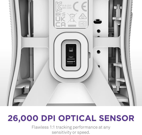 NZXT Lift 2 Ergo | Lightweight Ergonomic Wired Gaming Mouse | Lightweight 61 g Design | 8K Polling Rate | Optical Switches | 26K DPI Optical Sensor | 100% PTFE Feet | Black