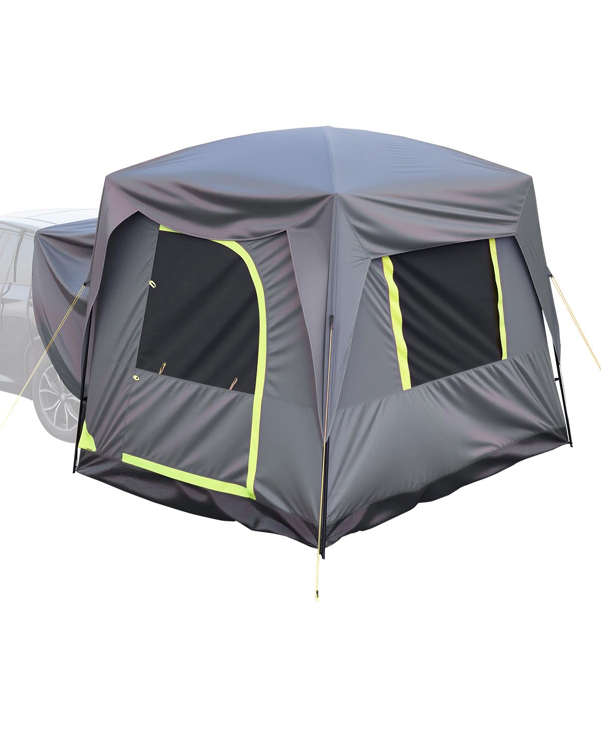 VEVOR Waterproof PU2000mm Spacious Double Layer Design, SUV Camping Tent with Shade Awning and Mesh Windows, Includes Rainfly and Storage Bag