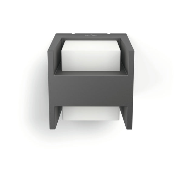 Philips myGarden Arbour LED Outdoor Up and Down Wall Light [Anthracite] 2 x 4.5 W LED Light. For Garden and Patio Lighting