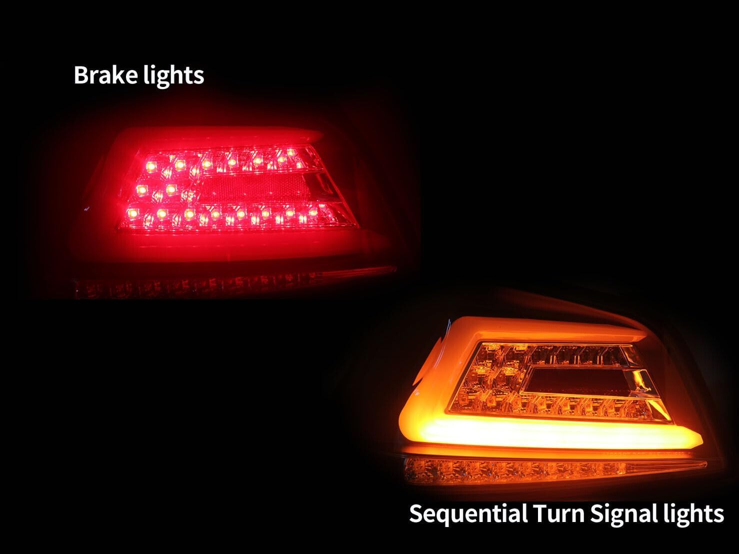 GAZOZ PERFORMANCE JDM LED TAIL LIGHTS With Sequential Indicator R+L For 2015-2021 SUBARU WRX STI