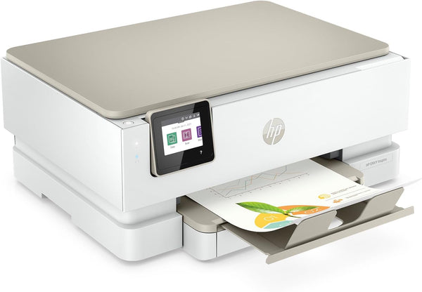 HP ENVY Inspire 7220e All-in-One Wireless Colour Printer | 5 months free Instant Ink limited time only | White | 2-sided printing | Touchscreen | Self-healing Wi-Fi